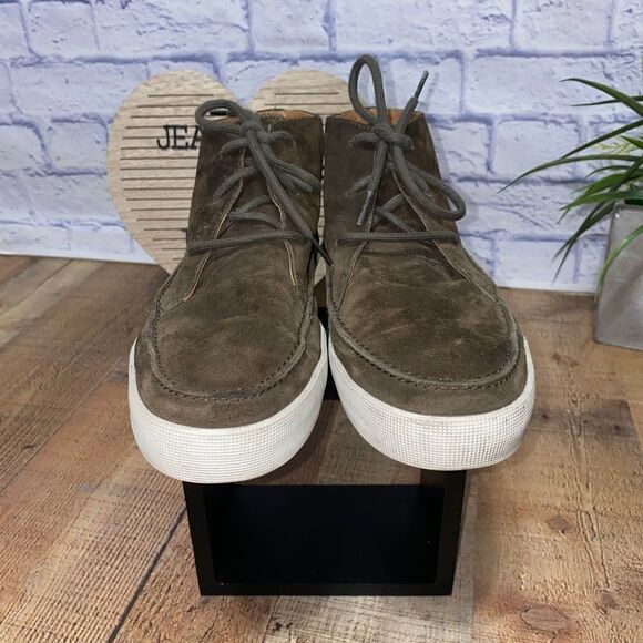 Longchamp dark green suede leather boots 43 main image 5
